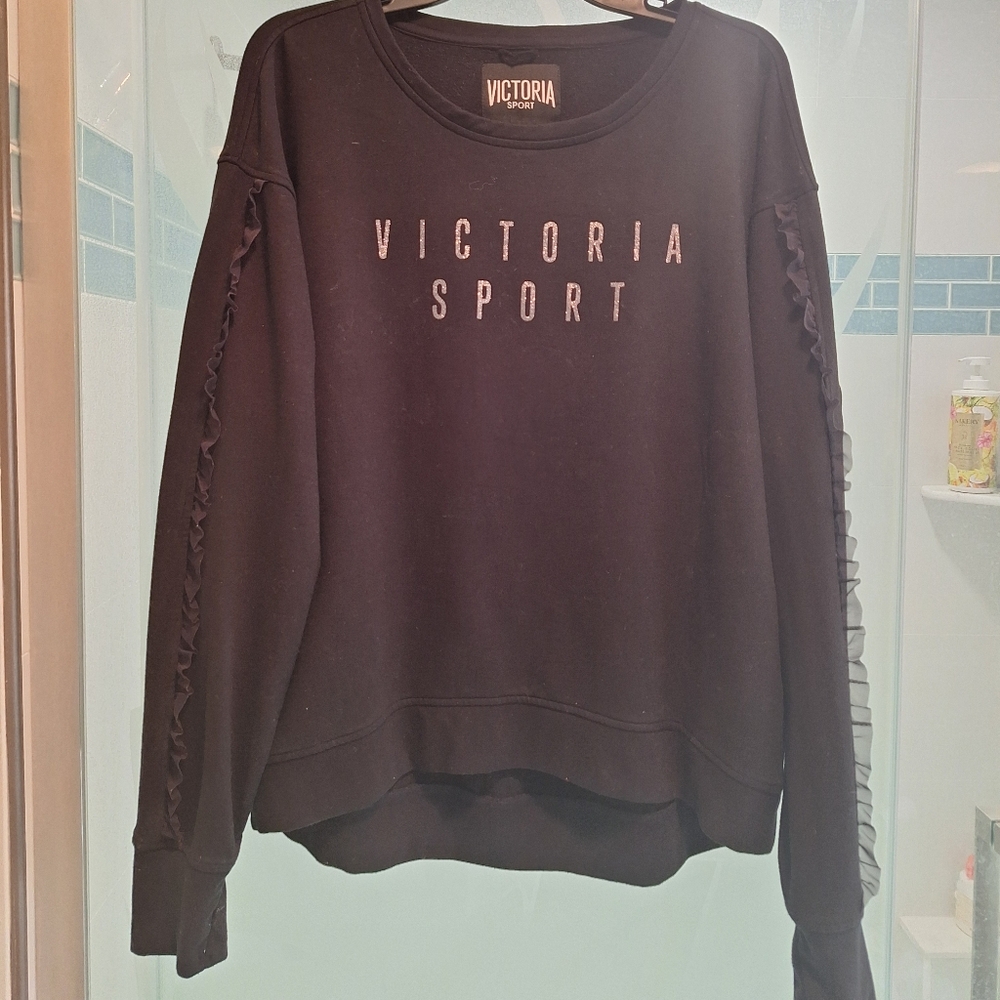 Black Women's Crewneck Sweatshirt By Victoria Secret